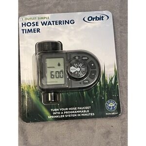 Orbit 1 Outlet Programmable Hose Faucet Timer PN 56619 Watering Sprinkler - NEW